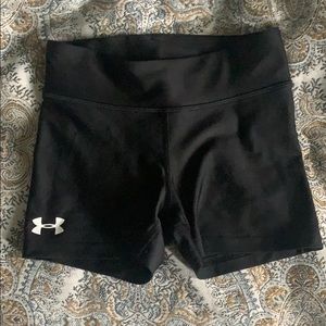 Under Armour black spandex shorts